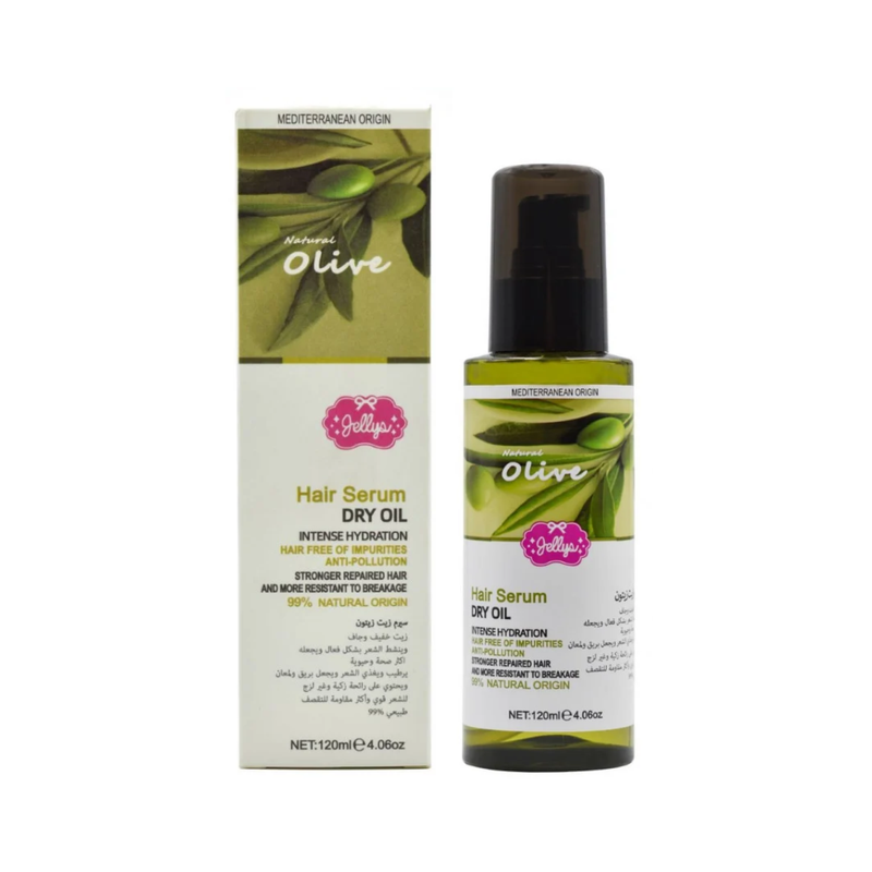 Jellys Olive Oil Hair Serum, Nourishing Treatment, 120ml