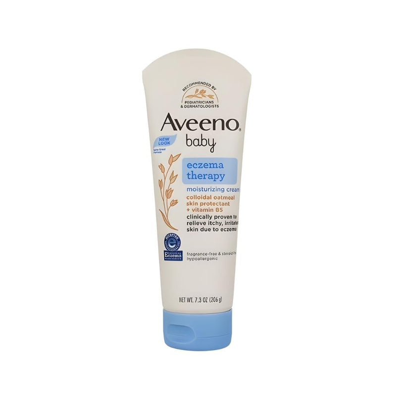 Aveeno Baby Soothing Moisturizing Cream for Sensitive & Eczema-Prone Skin, 206g