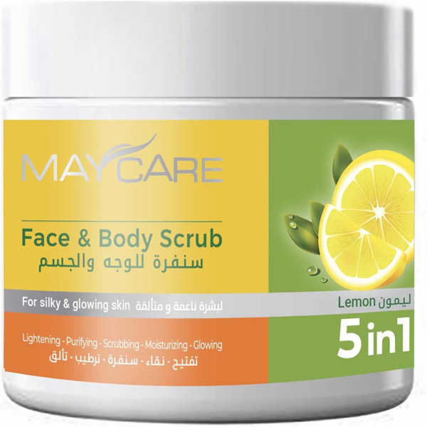 Body Shop Face Scrub Lemon Brightening Face and Body Scrub My Care 500ml