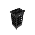 Salon System 5 Drawer Salon Trolley in Black ABS