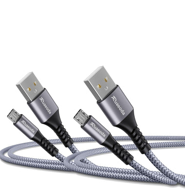 Micro USB Cable 6ft – 2-Pack High-Speed Charger