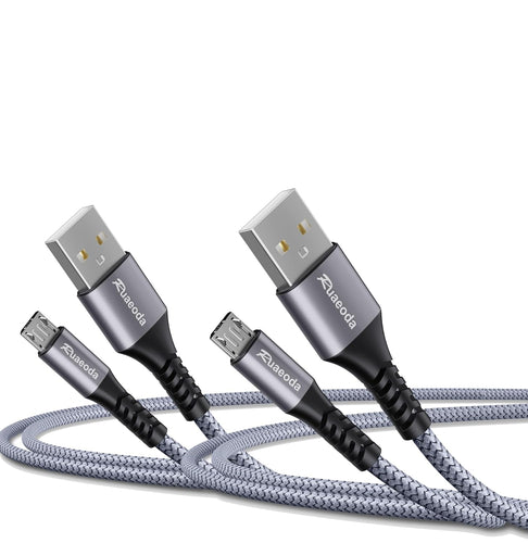 Micro USB Cable 6ft – 2-Pack High-Speed Charger