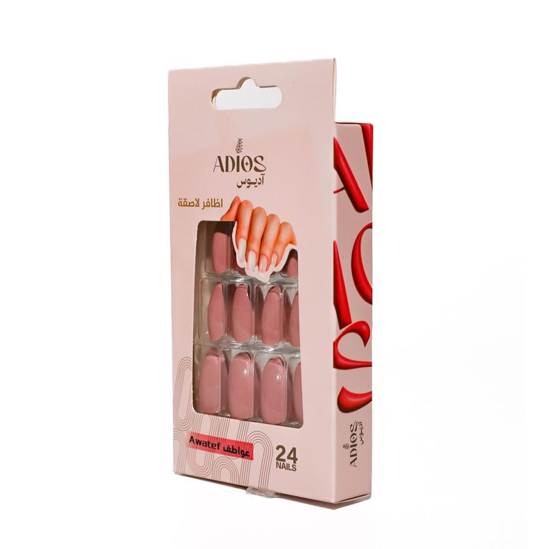 Good Morning Adios Reusable Adhesive Nails 24 Pieces