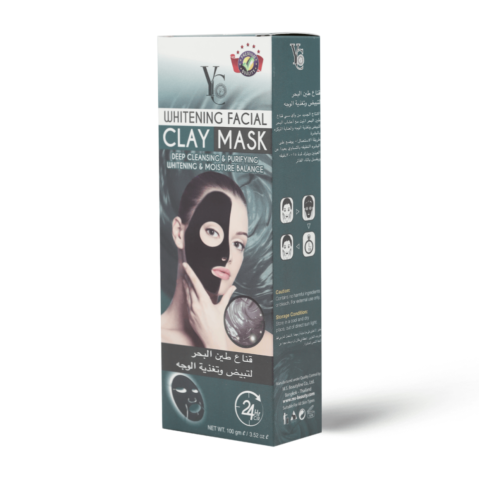 YC Sea Mud Whitening & Nourishing Facial Mask Brightens Skin Purifies Pores 100g