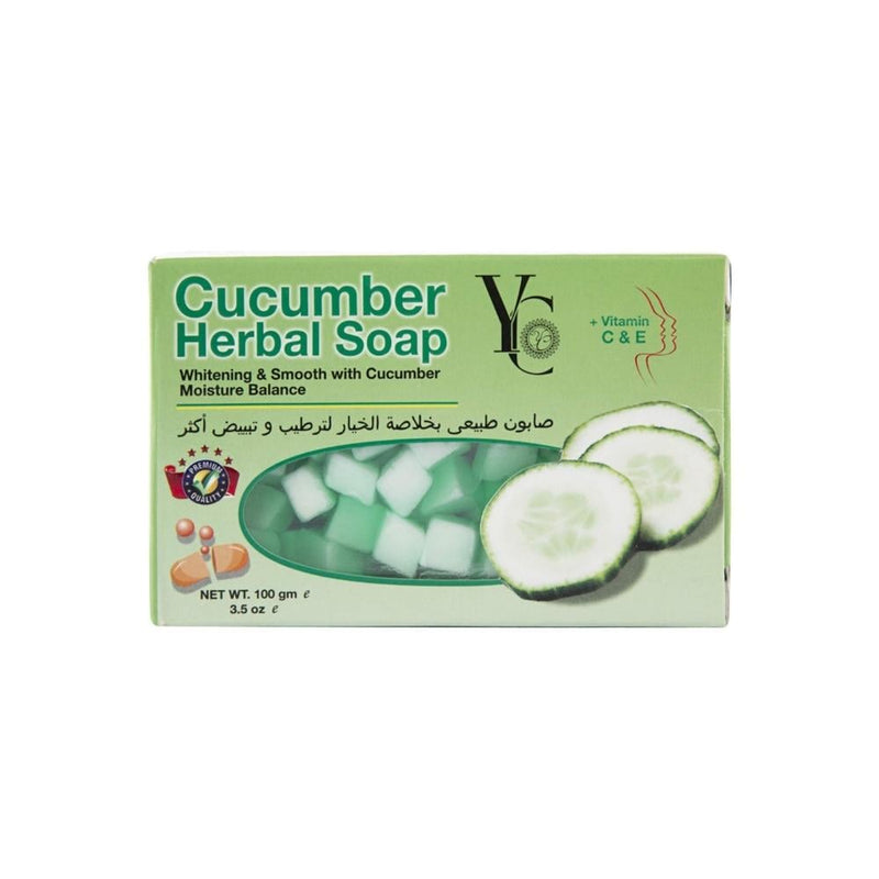 Yc Cucumber Soap Bar for Body and Skin Hygiene 100g