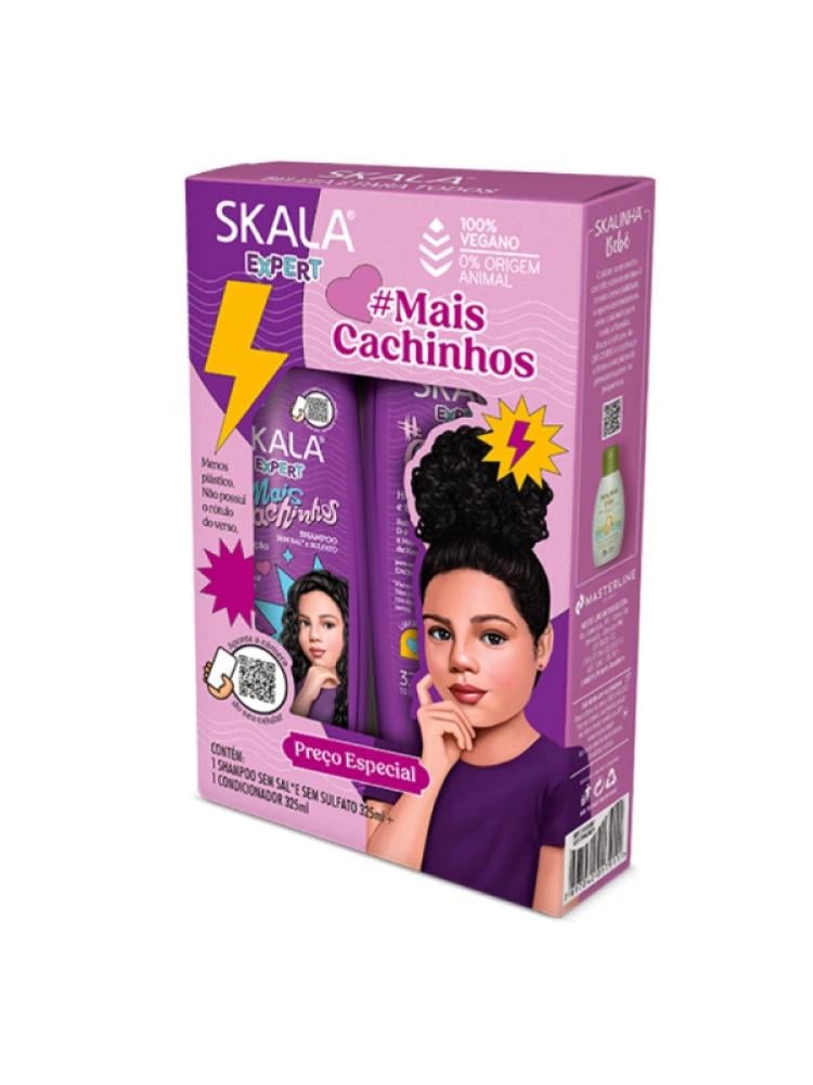 Shampoo Conditioner Set Curly Hair Hydrating Gentle Kids SKALA 325ml
