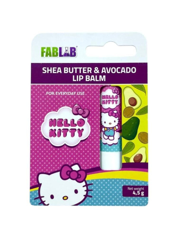 FabLab Hello Kitty Avocado & Shea Butter Lip Balm - Deep Hydration, 4.5g