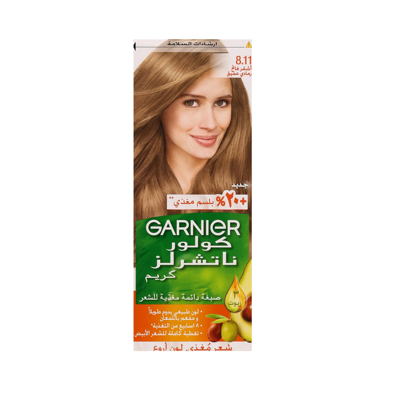 Garnier Hair Color 8.11 Deep Ash Blonde Light Blonde 112ml