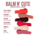 Beauty Creations Balm & Cute Lip Balm 02 Roseberry, Plant-Based Moisturizer