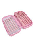 Ruby Face Makeup Brush Set - 10 Pieces, Synthetic Bristles