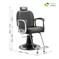 Salon System Black Haircut & Makeup Chair - Model 68618