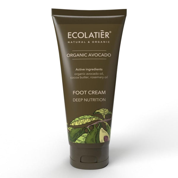 Buy Foot Cream Deep Nutrition Organic Avocado ECOLATIER 100ml