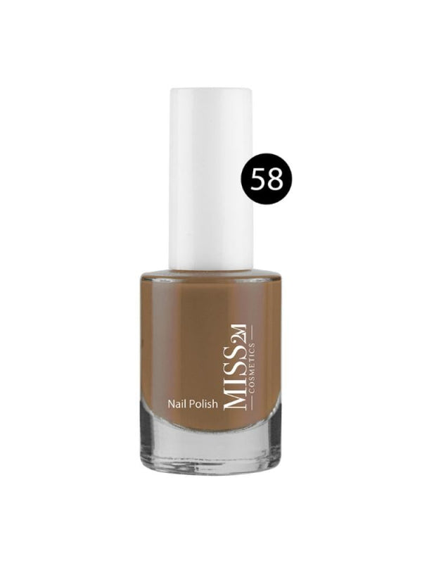 Miss 2M Nail Polish Shade 58 - High Gloss, Long-Lasting, 12ml