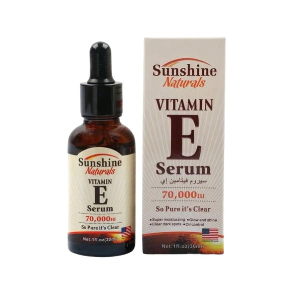 Vitamin E Face Serum Antioxidant Hydration and Radiance Sunshine Naturals 30ml
