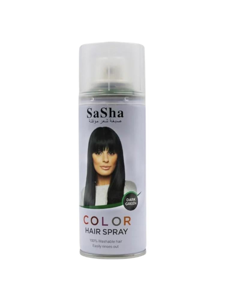 Temporary Hair Color Spray Dark Green Bold Party Look Sasha 130ml