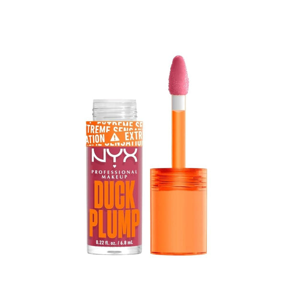 NYX Duck Plump Lip Gloss, Vegan, Spicy Ginger, 09 Strike A Rose