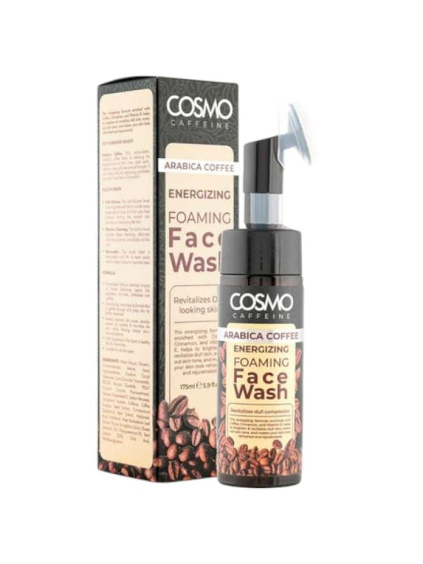 Foaming Face Wash Coffee & Cinnamon with Brush Cosmo 175ml