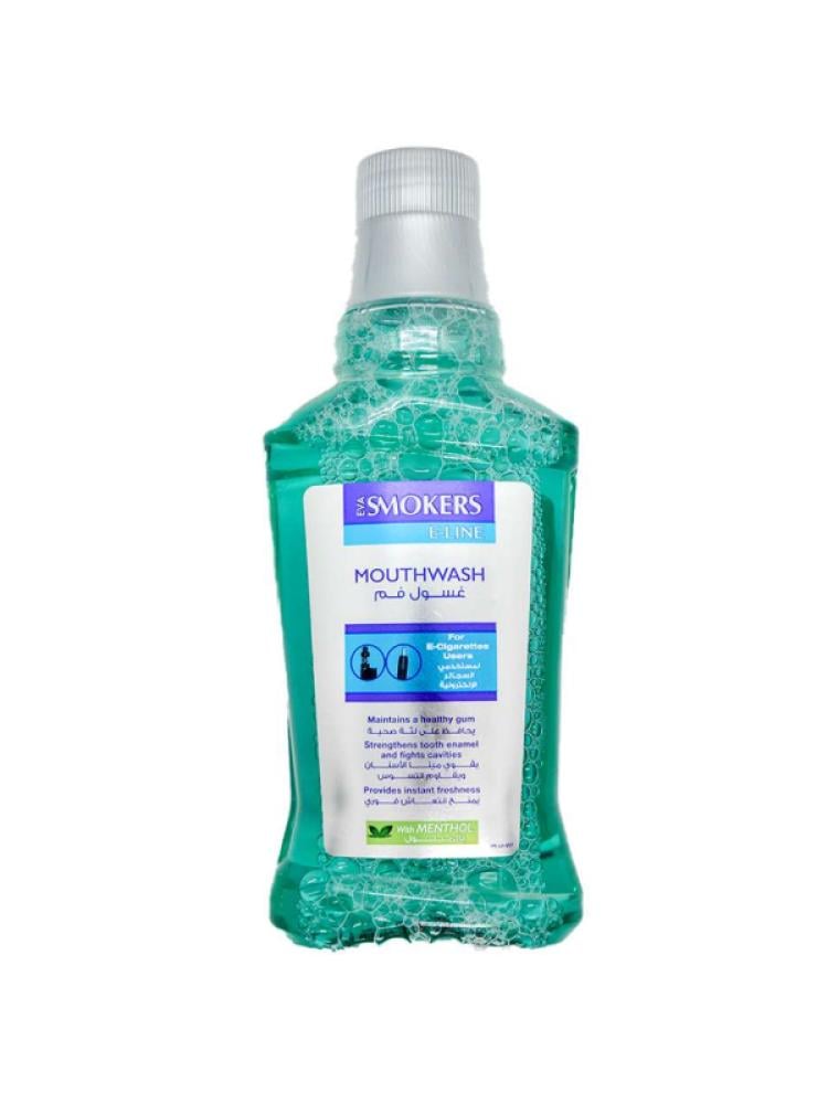 Eva Smokers Menthol Mouthwash for Fresh Breath & Stronger Teeth - 250ml