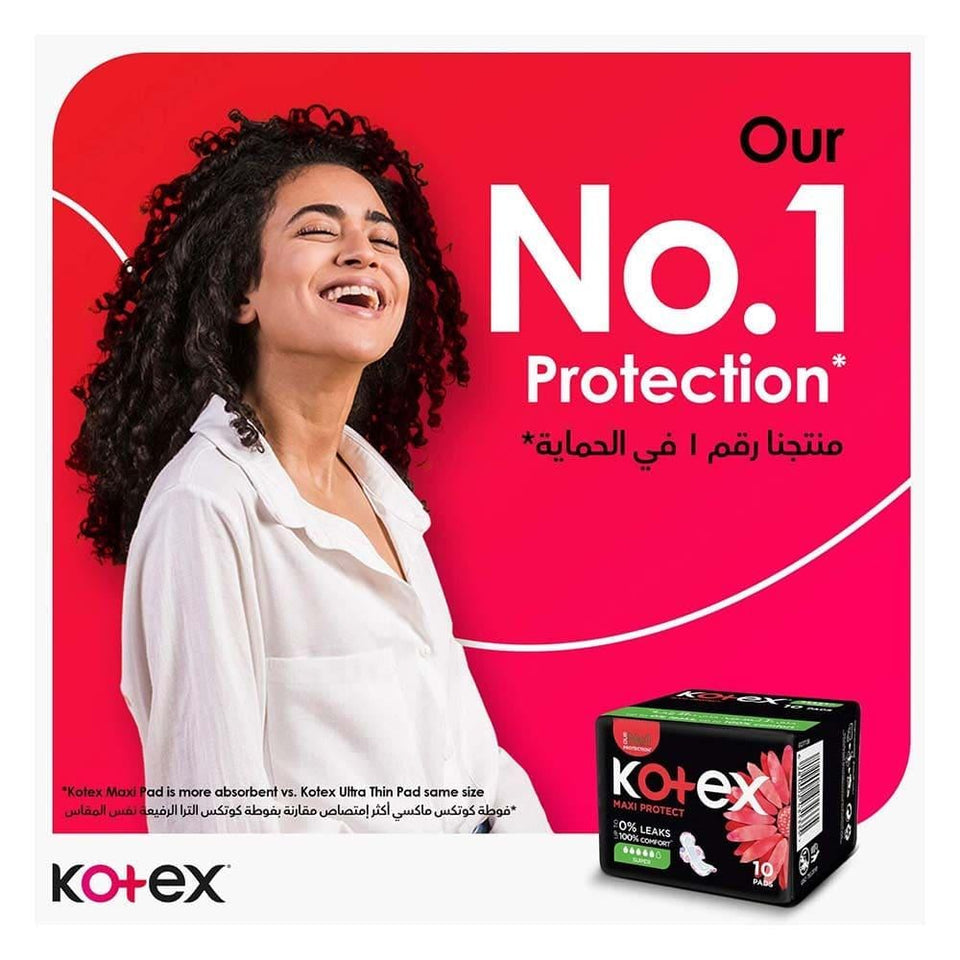 Kotex Maxi Sanitary Pads with Wings Daytime Protection Comfort 30 pads
