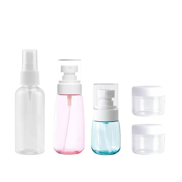 Dara Beauty Empty Cosmetic Container Set, 5 Pieces, Airtight, Travel Size