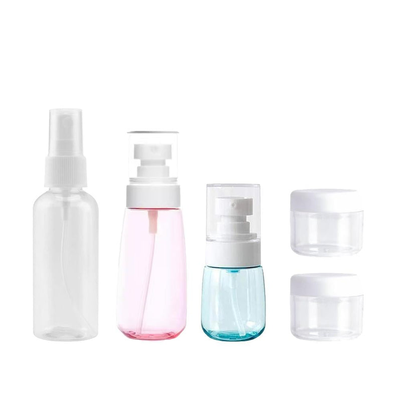 Dara Beauty Empty Cosmetic Container Set, 5 Pieces, Airtight, Travel Size