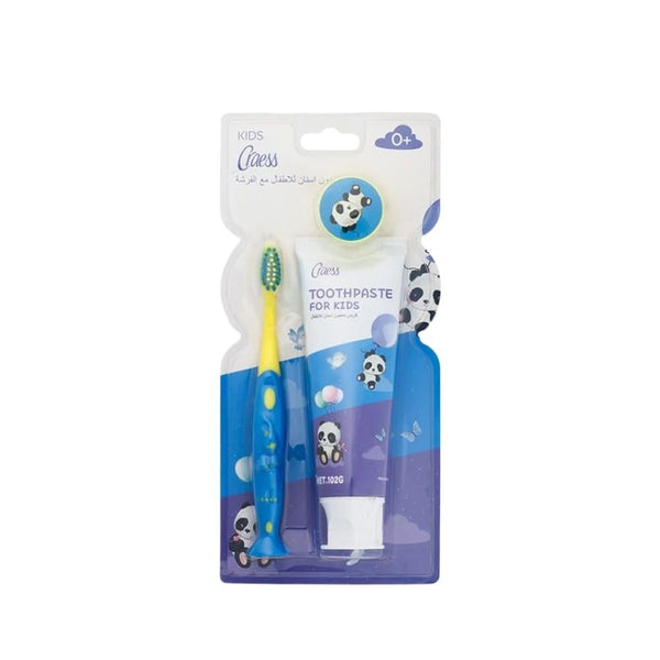 Craess Kids Toothpaste and Toothbrush Set for 0-3 Years, 102g