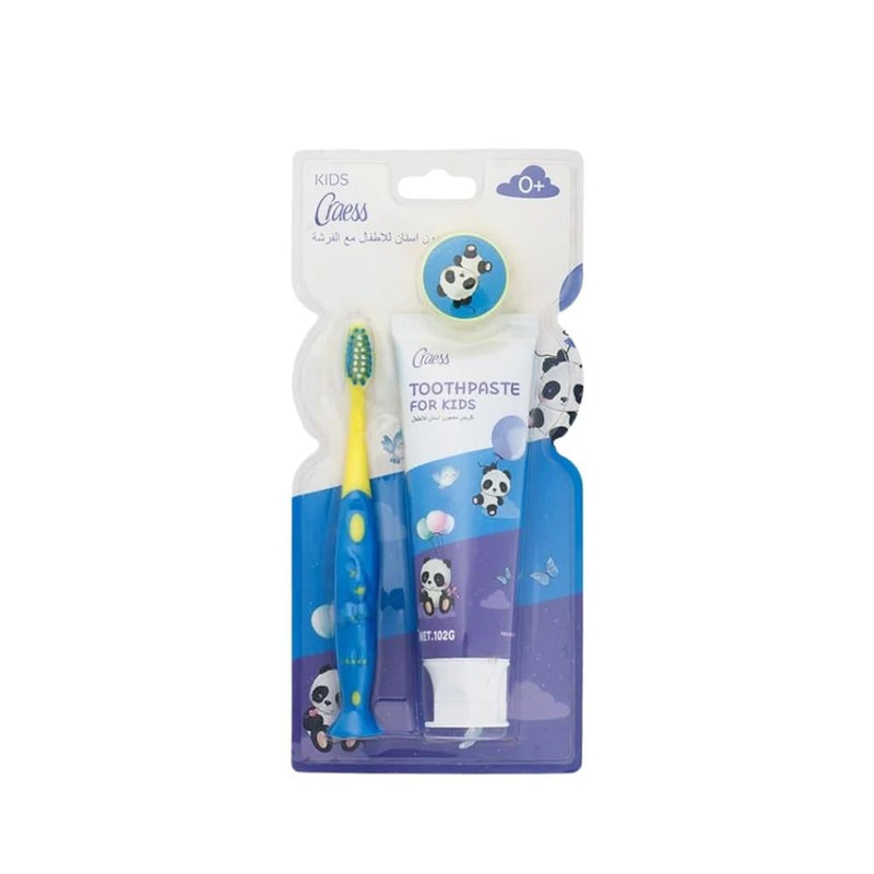 Craess Kids Toothpaste and Toothbrush Set for 0-3 Years, 102g