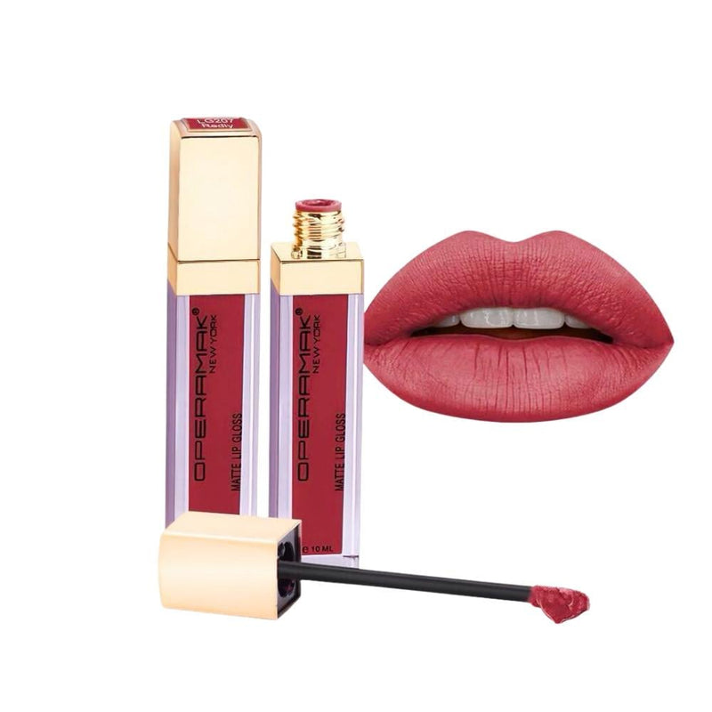 Matte Liquid Lipstick Long Lasting High Coverage Shade 207 Opera MAC 5ml