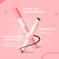 Pink Flash Liquid Eyeliner Pencil BK01, Waterproof, Matte Black
