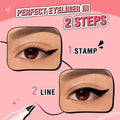 Black Liquid Eyeliner 2-in-1 Waterproof Pen Pink Flash 1.2ml