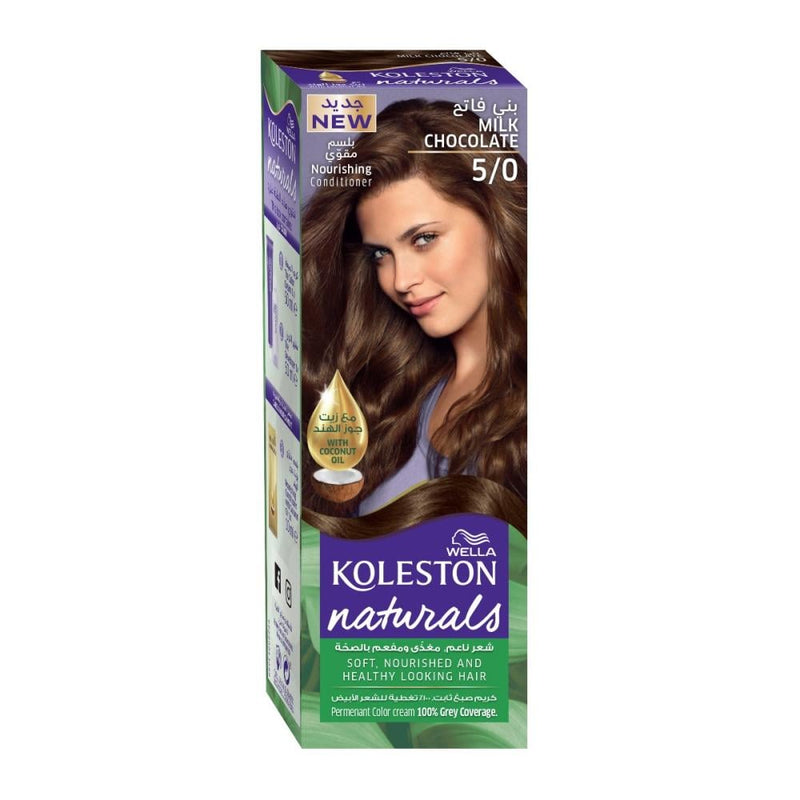 Shop Hair Dye Milk Chocolate Shade Natural Finish Koleston Natural 5/0 60ml