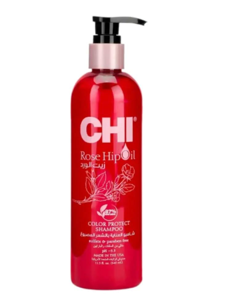 Chi Rose Oil Color Enhancing Shampoo - 340ml