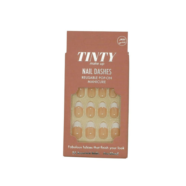 Self-Adhesive Oval Artificial Nails MS18 Press On Nails Tinti 1 Set