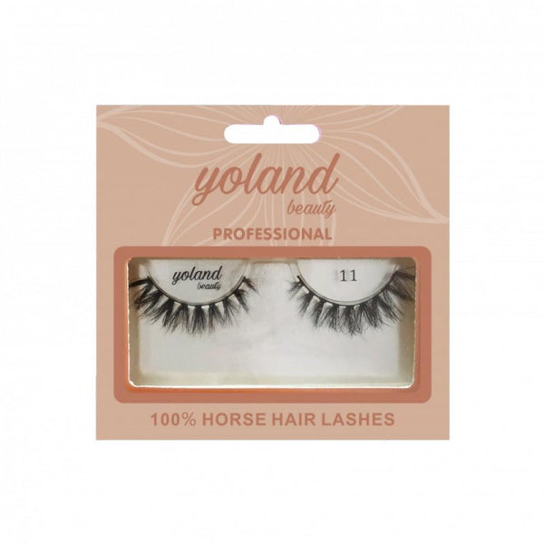 Yolande Beauty Natural Eyelashes No. 11 Reusable Human Hair Lashes