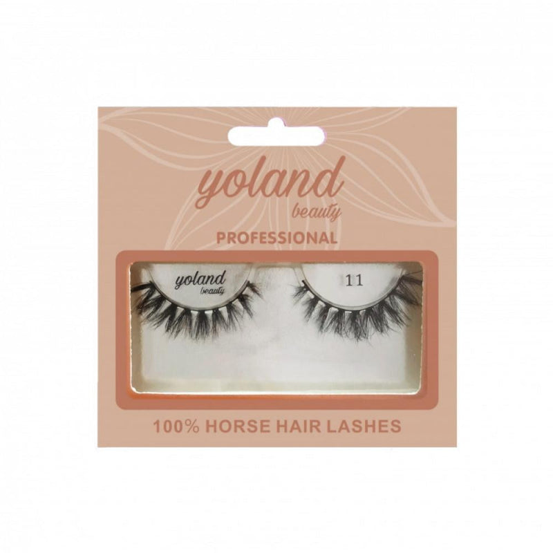 Yolande Beauty Natural Eyelashes No. 11 Reusable Human Hair Lashes