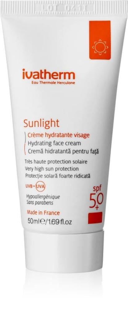SPF Face Cream Sunlight Hydrating Face Cream High Protection IVATHERM 50ml