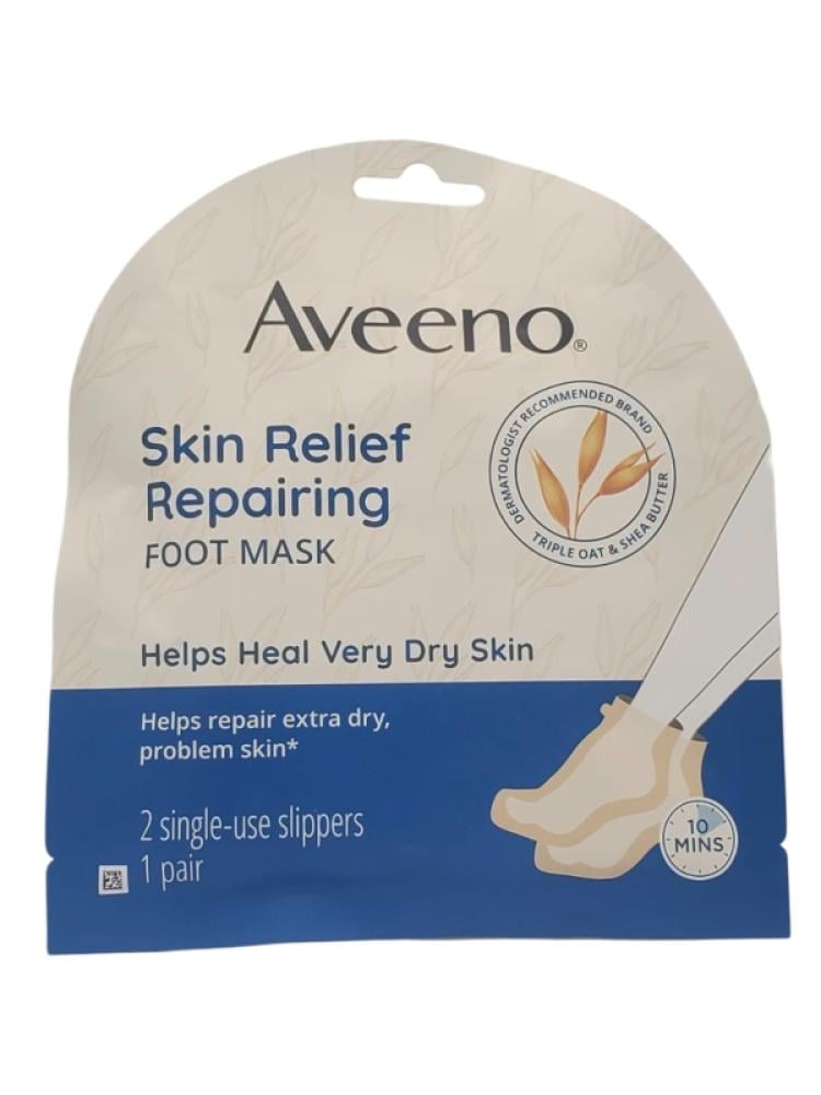 Aveeno Skin Relief Repairing Foot Mask Slippers - 1 Pair