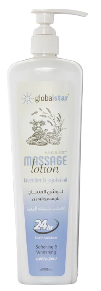 Best Body Lotion Lavender and Jojoba Oil Soothing Hydration Global Star 1000ml