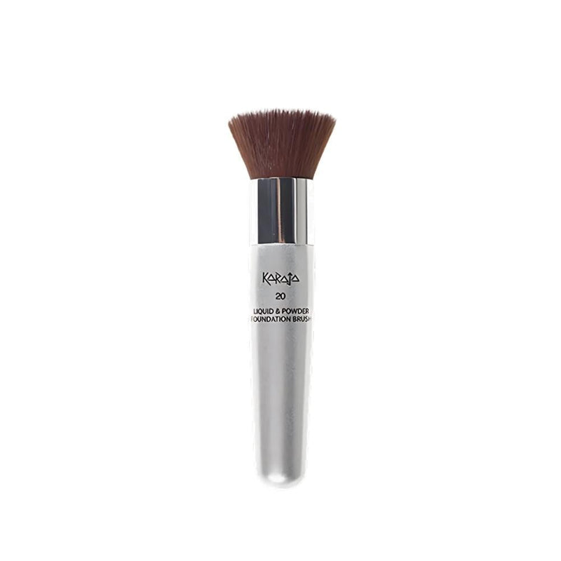 Karaja Foundation Brush 20 with Synthetic Bristles for Liquid & Cream Makeup