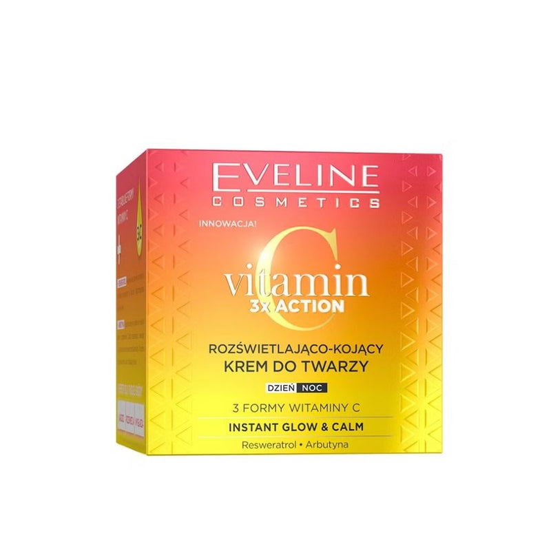 Eveline Vitamin C 3x Action Face Cream, Brightening & Soothing, 50ml