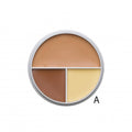 Cream Foundation Palette Full Coverage Trio Wheel Kryolan 30g