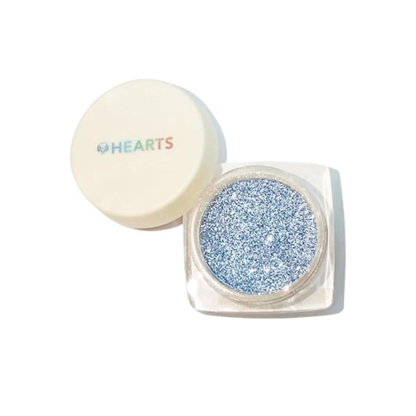 Hearts Glitter Eye Powder Eyeshadow 08, Shimmery, Fine Particle