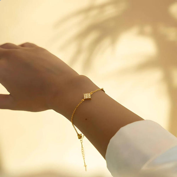 Navarro Medical Bracelet Women's 21K Gold Plated Jewelry