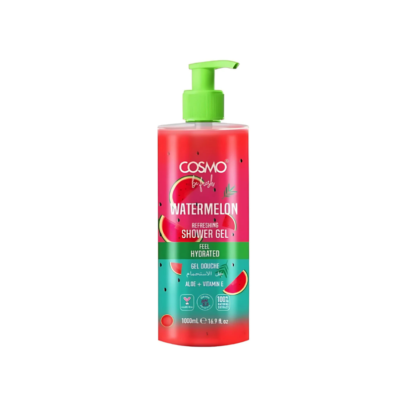 Cosmo Shower Gel Watermelon Scent Moisturizing Body Wash 1000ml