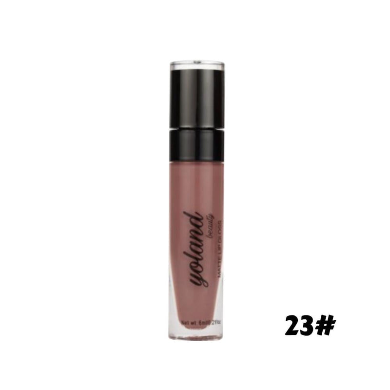 Liquid Lipstick Velvety Finish Long Lasting 23 Yolande Beauty 6ml
