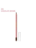 Pink Flash Waterproof Eyebrow Pencil with Built-In Brush