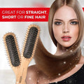 Best Hairbrush for Fine Hair Detangling Smoothing Cushioned Titania 1 Count