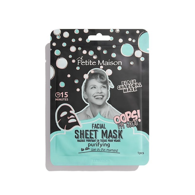 Petite Maison Purifying Face Mask with Charcoal Powder and Pink Grapefruit, 25ml