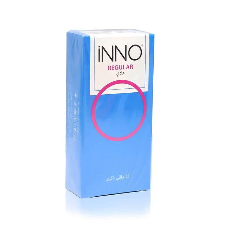 Natural Latex Condoms Regular Fit - iNNO - 12 Pack