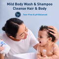 Cerave Baby Wash and Shampoo, Fragrance-Free, 3 Ceramides, 473ml